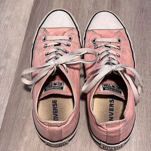 Pink low-top Converse